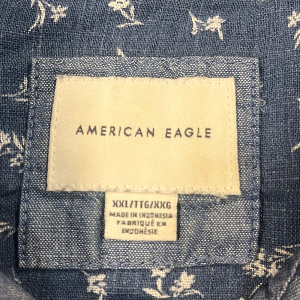 American Eagle Women Xxl Patchwork Button Up Shir… - image 2